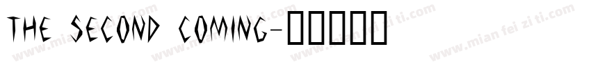 The Second Coming字体转换